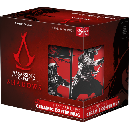 Kubek z termoaktywną aplikacją Assassin's Creed Shadows