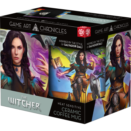 Kubek z aplikacją termoaktywną Game Art Chronicles The Witcher Yennefer & Salvador Dali