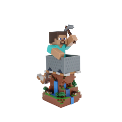 Stojak na kontroler lub telefon Minecraft Steve Cable Guy R.E.S.T