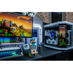 Stojak na kontroler lub telefon Minecraft Steve Cable Guy R.E.S.T