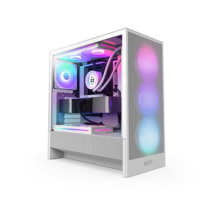 Obudowa NZXT H5 Flow RGB (2024) Midi Tower z oknem Biała