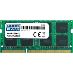 Pamięć SODIMM DDR3 GOODRAM 4GB 1600MHz  ded. do HP (W-HP16S04G)