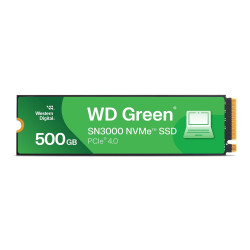 Dysk SSD WD Green SN3000 500GB M.2 2280 NVMe (5000/4100 MB/s) WDS500G4G0E