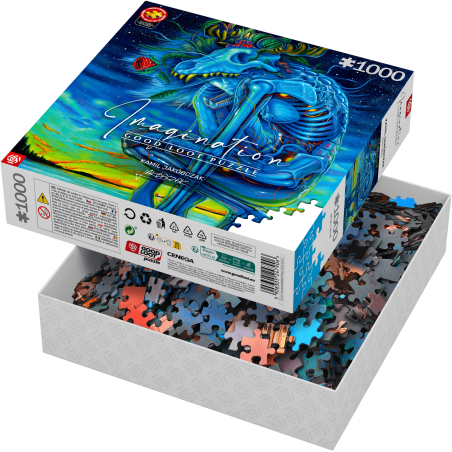 Good Loot Imagination Puzzle: Kamil Jakóbczak Biały Wilk / White Wolf 1000 elementów