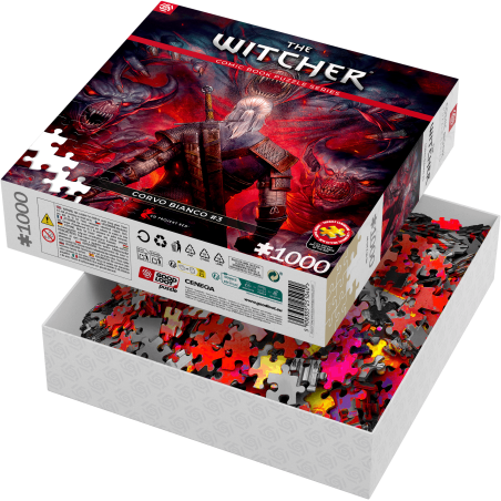 Good Loot Comic Book Puzzle: The Witcher (Wiedźmin) Corvo Bianco, 1000 elementów