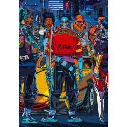 Good Loot Comic Book Puzzle: Cyberpunk 2077 Kickdown, 1000 elementów