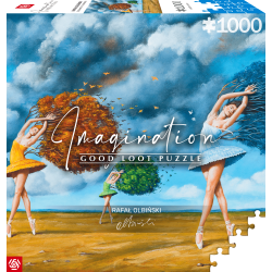 Imagination: Rafał Olbiński The Shape of Color Green Puzzles 1000