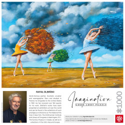 Imagination: Rafał Olbiński The Shape of Color Green Puzzles 1000