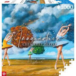 Imagination: Rafał Olbiński The Shape of Color Green Puzzles 1000