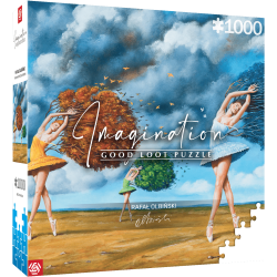 Imagination: Rafał Olbiński The Shape of Color Green Puzzles 1000