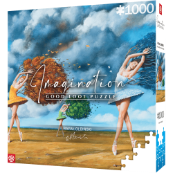 Imagination: Rafał Olbiński The Shape of Color Green Puzzles 1000