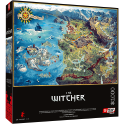 Gaming Puzzle: The Witcher (Wiedźmin) The Northern Realms Map, 1000 elementów