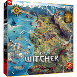 Gaming Puzzle: The Witcher (Wiedźmin) The Northern Realms Map, 1000 elementów