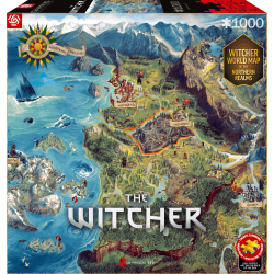 Gaming Puzzle: The Witcher (Wiedźmin) The Northern Realms Map, 1000 elementów