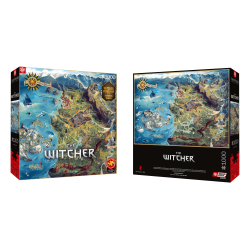 Gaming Puzzle: The Witcher (Wiedźmin) The Northern Realms Map, 1000 elementów