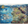 Gaming Puzzle: The Witcher (Wiedźmin) The Northern Realms Map, 1000 elementów