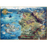 Gaming Puzzle: The Witcher (Wiedźmin) The Northern Realms Map, 1000 elementów