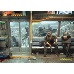Gaming Puzzle: Cyberpunk 2077 Metro, 1000 elementów
