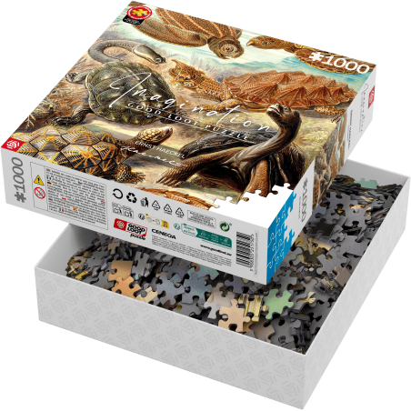 Imagination Puzzle: Ernst Haeckel Chelonia / Żółwie morskie, 1000 elementów
