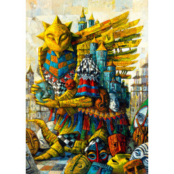 Imagination Puzzle: Roch Urbaniak Gezelth Słoneczny Błazen / Gezeleth The Sun Jester, 1000 elementów