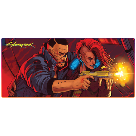 Cyberpunk 2077 The Heist RGB XL Podkładka Pod Mysz