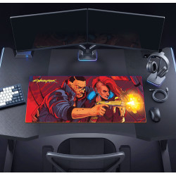 Cyberpunk 2077 The Heist RGB XL Podkładka Pod Mysz