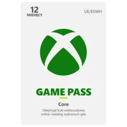 Xbox Game Pass Core – 12-miesięczne członkostwo